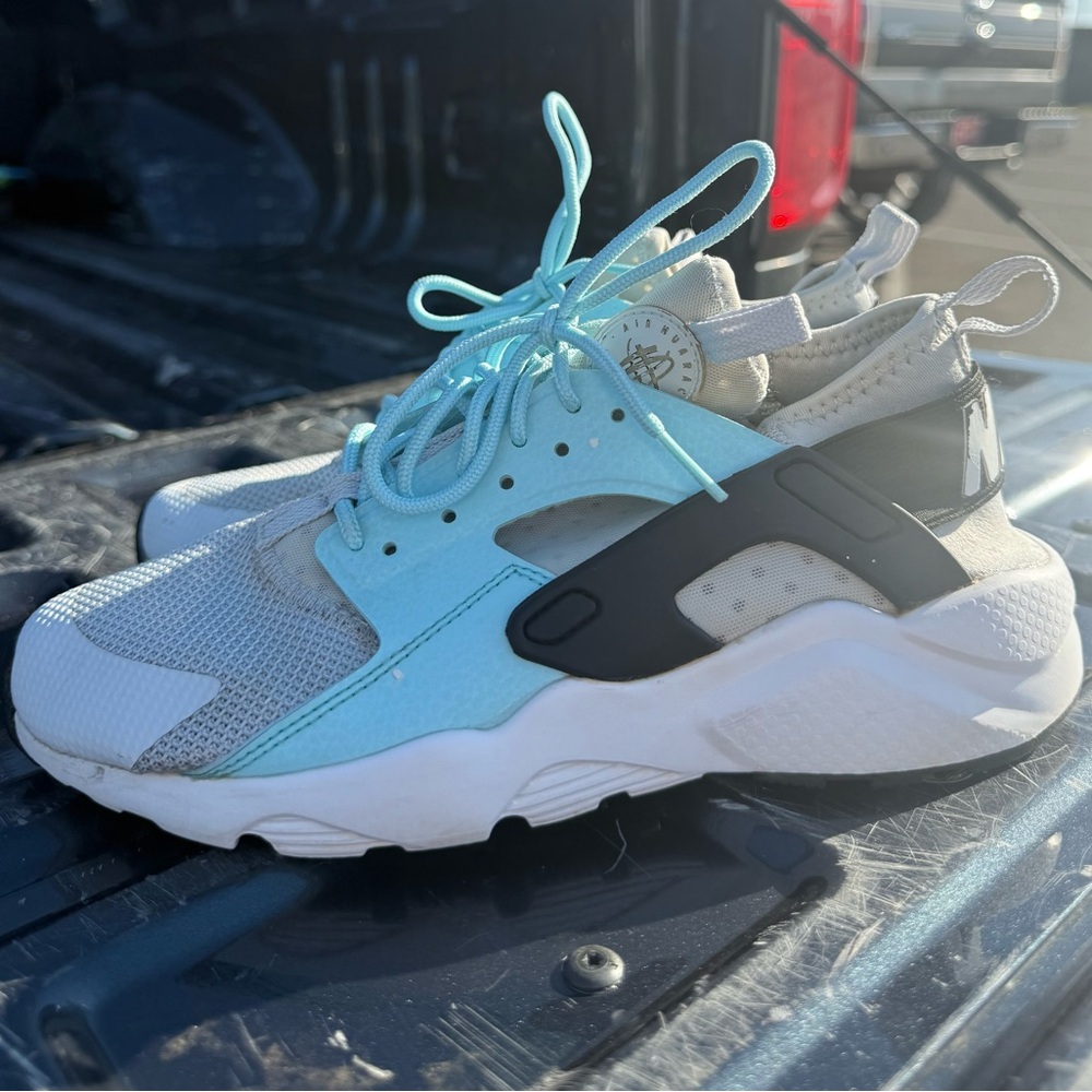 Kids Aqua and Black Sneakers